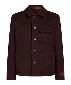 Wool And Cashmere Jacquard Overshirt