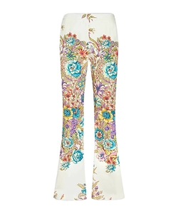 Etro Floral-Printed High Waist Flared Trousers