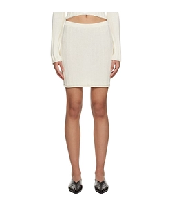 Off-White Rib Miniskirt