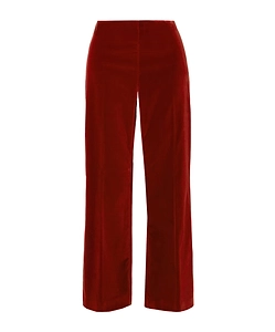 Velvet-Textured Trousers