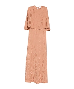 Elegant Dress In Jacquard Bouquet