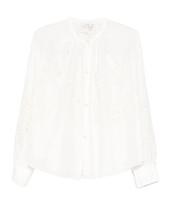 Floral-Embroidered Blouse