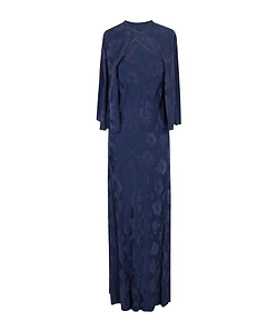 Elegant Dress In Jacquard Bouquet