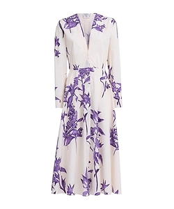 Herbarium Print Maxi Dress