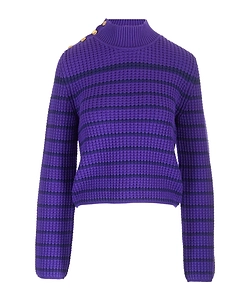 Forte Forte Striped High-Neck Jumper