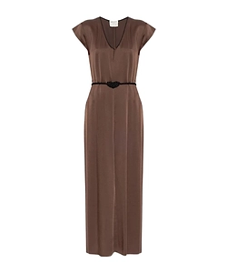 Knot V-Neck Maxi Dress
