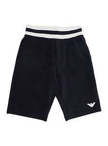 Emporio Armani Kids Logo Waistband Shorts