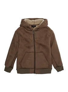 Emporio Armani Kids Long-Sleeved Zip-Up Hoodie