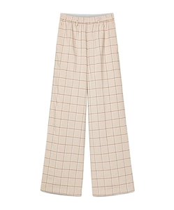 Loose—Fit Tartan Trousers