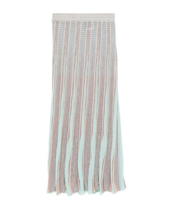 Striped Midi Skirt