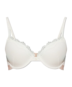 Emporio Armani Lace-Trim Hook Fastening Bra