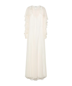 Ruffled Dress In Contemporary Chiffon