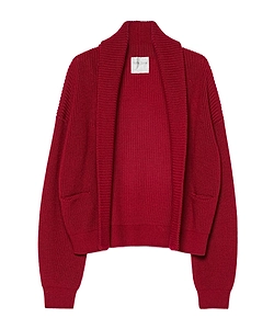 Shawl–Collar Cardigan In Merino Wool