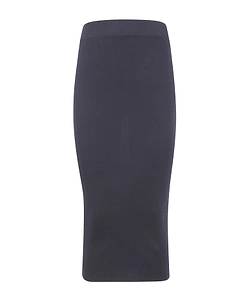 Ribbed-Knit Midi Skirt