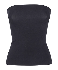 Ribbed-Knit Strapless Top