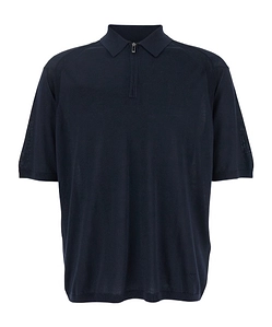 Emporio Armani Logo Embroidered Polo Shirt