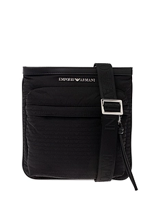 Emporio Armani Logo Plaque Zip-Up Crossbody Bag