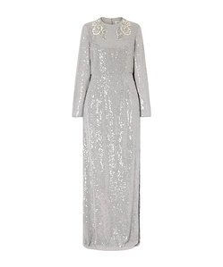 Crystal Embroidered Sequined Dress