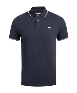 Emporio Armani Logo Printed Short Sleeved Polo Shirt
