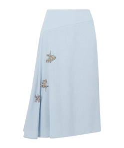 Embellished Draped Skirt