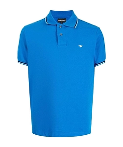 Emporio Armani Logo Printed Short Sleeved Polo Shirt