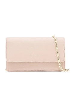 Emporio Armani Logo Stamp Foldover Top Clutch Bag