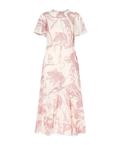 Floral-Print Midi Dress