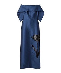 Off-The-Shoulder Embellished Dress