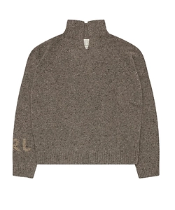Erl Mock-Neck Knitted Sweater