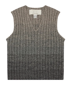 Wool Gradient Knitted Vest