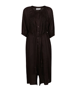 Ermanno Firenze Embroidered Belted Dresses