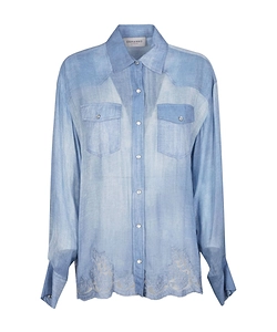 Ermanno Firenze Embroidered Long Sleeve Shirt