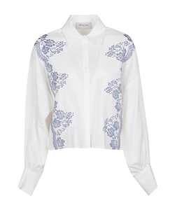 Ermanno Firenze Embroidered Cropped Shirt