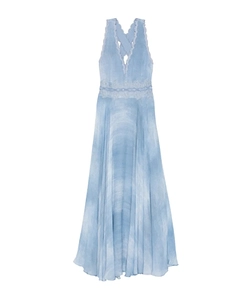 Ermanno Firenze Lace-Trim Long Dress