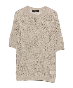 Fabiana Filippi Openwork Short-Sleeve Sweater