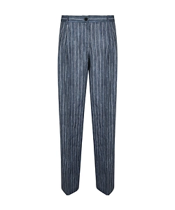 Ermanno Firenze Pinstriped Linen Pants