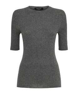Ribbed S/S Sweater