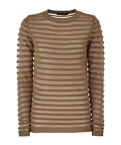 Sequin-Embellished Boat-Neck Sweater