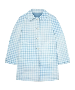 Button-Front Collared Single-Breasted Coat