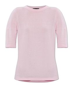 Fabiana Filippi Embellished-Trim Crewneck Knitted Top