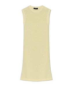Fabiana Filippi Sleeveless Sequined Knit Dress