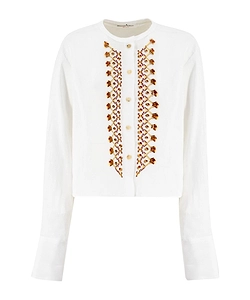 Ermanno Scervino Embroidered Button-Up Top
