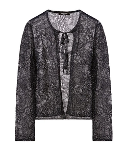 Fabiana Filippi Tied Detail Open-Knit Cardigan