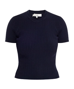 Frame Short Sleeve Crewneck Top