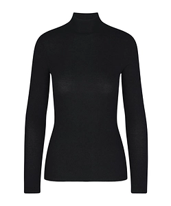 Ribbed High-Neck Top