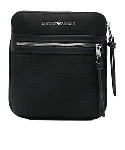 Emporio Armani Logo Zip Messenger Bag