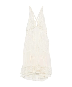 Lace-Detail Mini Dress