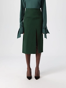 Front Slit Midi Skirt