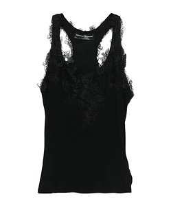 Ermanno Scervino Lace Trim Tank Top