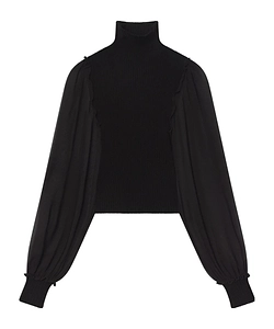 Frame The Sheer Sleeve Top